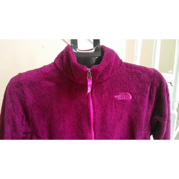 The North Face Full Zip Jacket Sweatshirt Girls XL/TG 18 Mulberry Red Purple - Picture 2 of 9